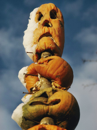 Stacked Halloween Pumpkins