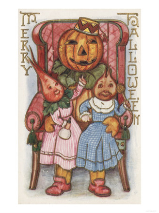 Halloween Greeting - Turnip Heads