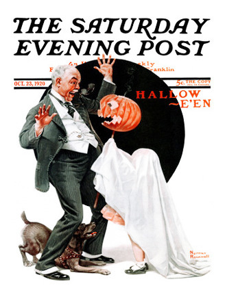 Halloween Saturday Evening Post Cover, October 23,1920