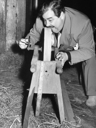 Close-Up of Radio Actor Jack Stuart at Doris Dudley's Halloween Party